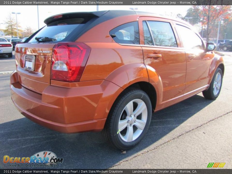 2011 Dodge Caliber Mainstreet Mango Tango Pearl / Dark Slate/Medium Graystone Photo #3