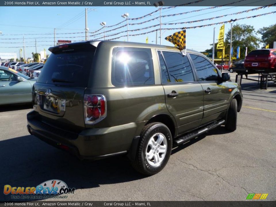 Amazon Green Metallic 2006 Honda Pilot LX Photo #6