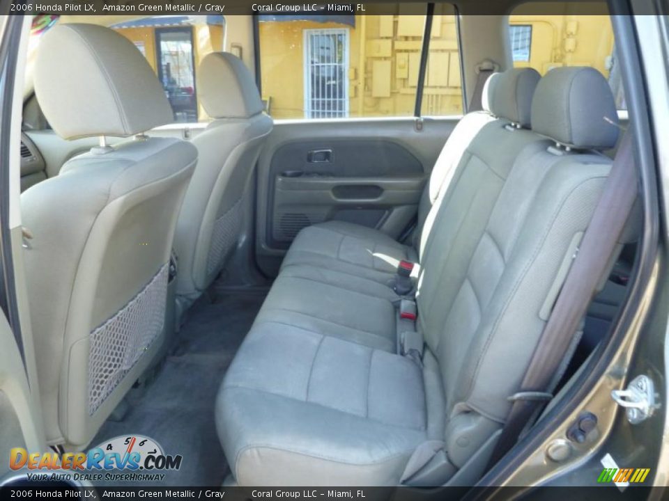 2006 Honda Pilot LX Amazon Green Metallic / Gray Photo #9