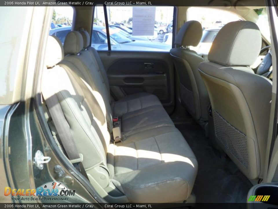 2006 Honda Pilot LX Amazon Green Metallic / Gray Photo #10