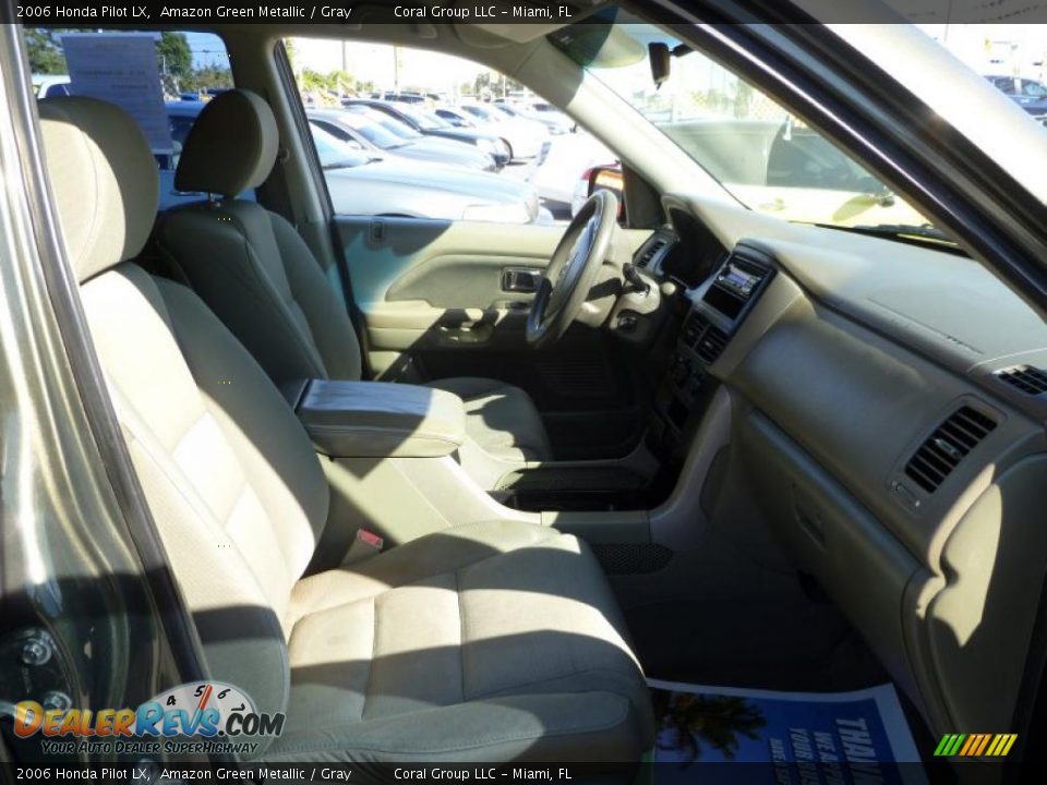 2006 Honda Pilot LX Amazon Green Metallic / Gray Photo #11
