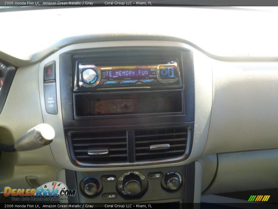 2006 Honda Pilot LX Amazon Green Metallic / Gray Photo #12
