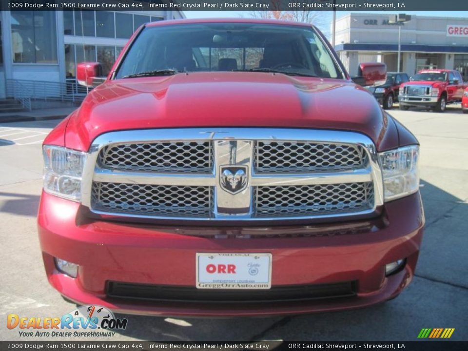 2009 Dodge Ram 1500 Laramie Crew Cab 4x4 Inferno Red Crystal Pearl / Dark Slate Gray Photo #5