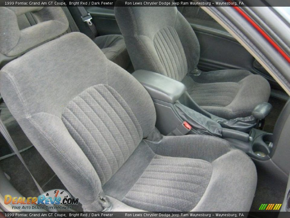 1999 Pontiac Grand Am GT Coupe Bright Red / Dark Pewter Photo #19