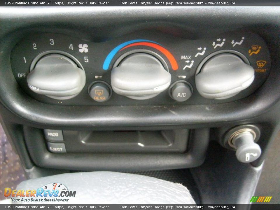 1999 Pontiac Grand Am GT Coupe Bright Red / Dark Pewter Photo #23