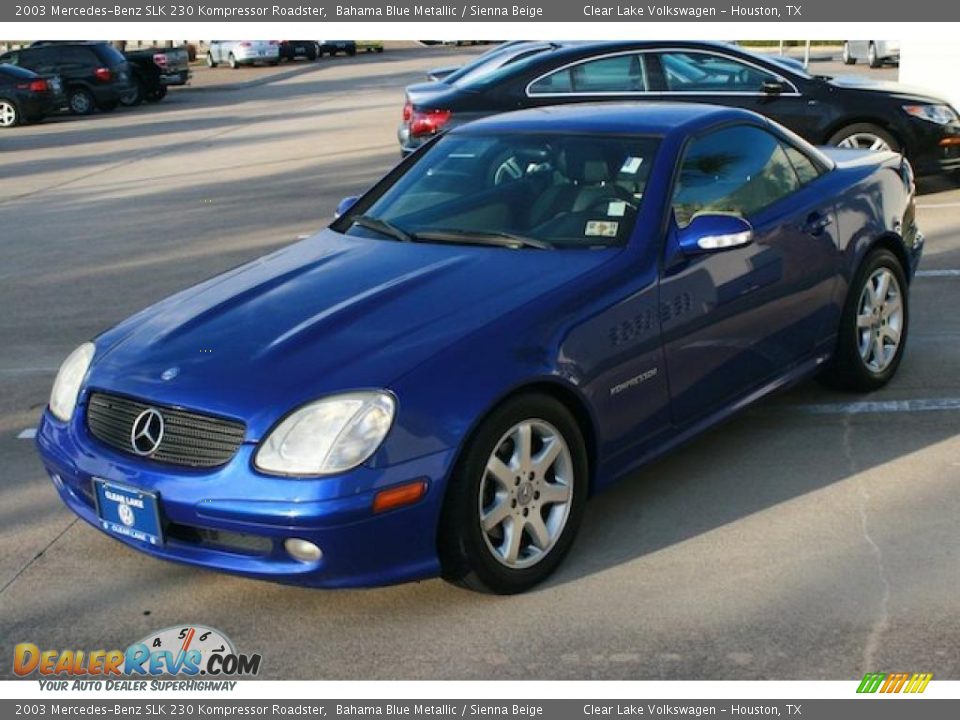 Bahama Blue Metallic 2003 Mercedes-Benz SLK 230 Kompressor Roadster Photo #3