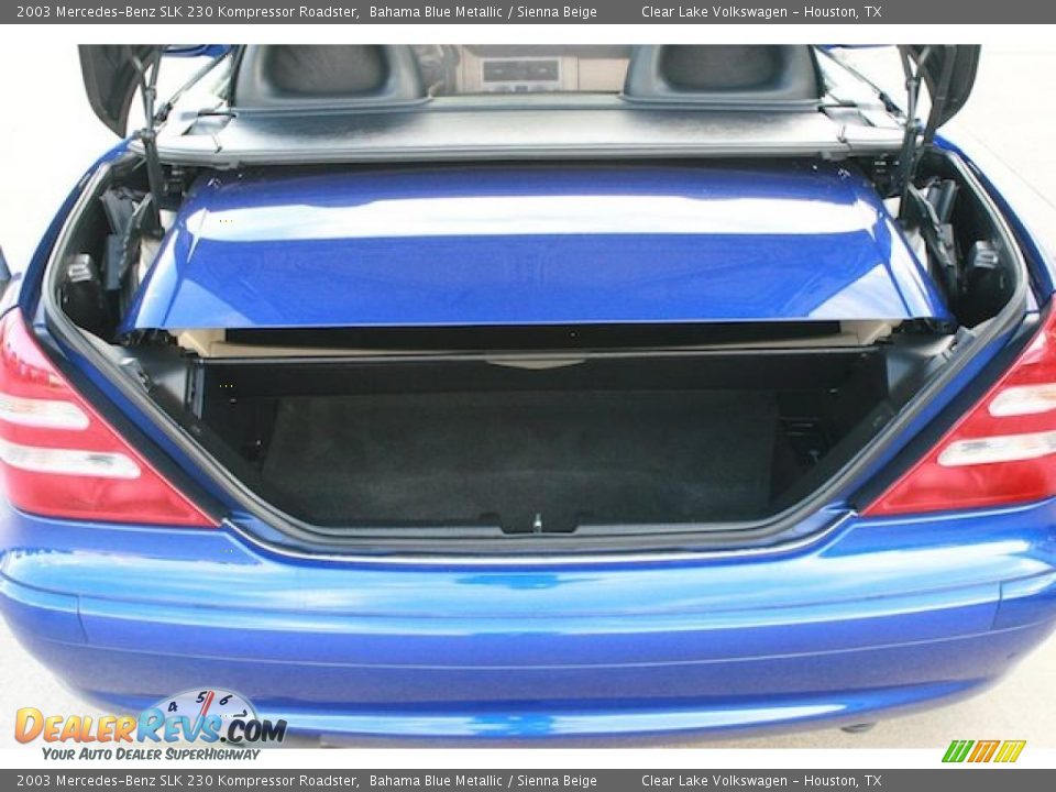2003 Mercedes-Benz SLK 230 Kompressor Roadster Bahama Blue Metallic / Sienna Beige Photo #10