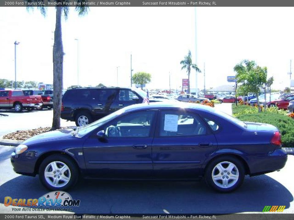 2000 Ford Taurus SEL Medium Royal Blue Metallic / Medium Graphite Photo #6