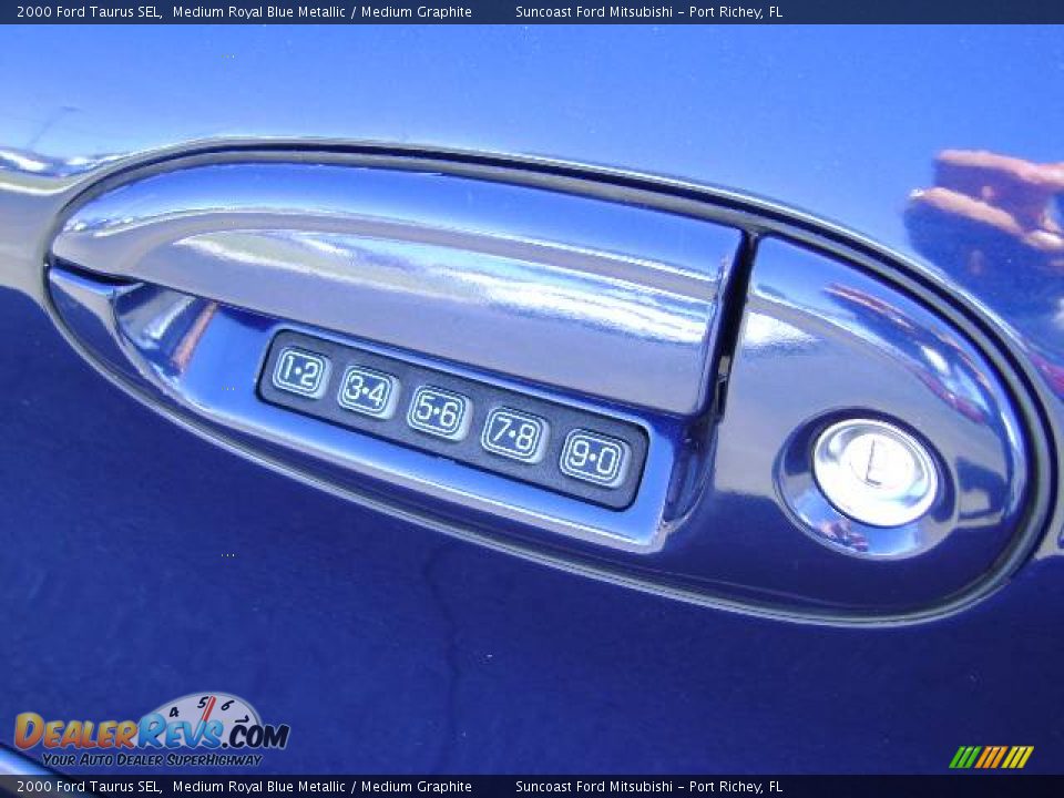 2000 Ford Taurus SEL Medium Royal Blue Metallic / Medium Graphite Photo #9