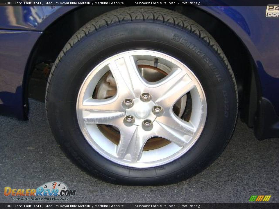2000 Ford Taurus SEL Medium Royal Blue Metallic / Medium Graphite Photo #11