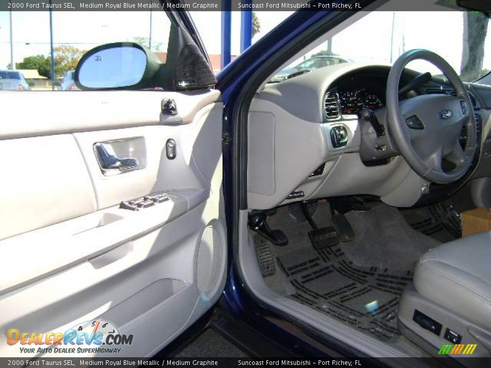 2000 Ford Taurus SEL Medium Royal Blue Metallic / Medium Graphite Photo #14
