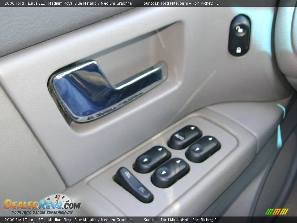 2000 Ford Taurus SEL Medium Royal Blue Metallic / Medium Graphite Photo #15