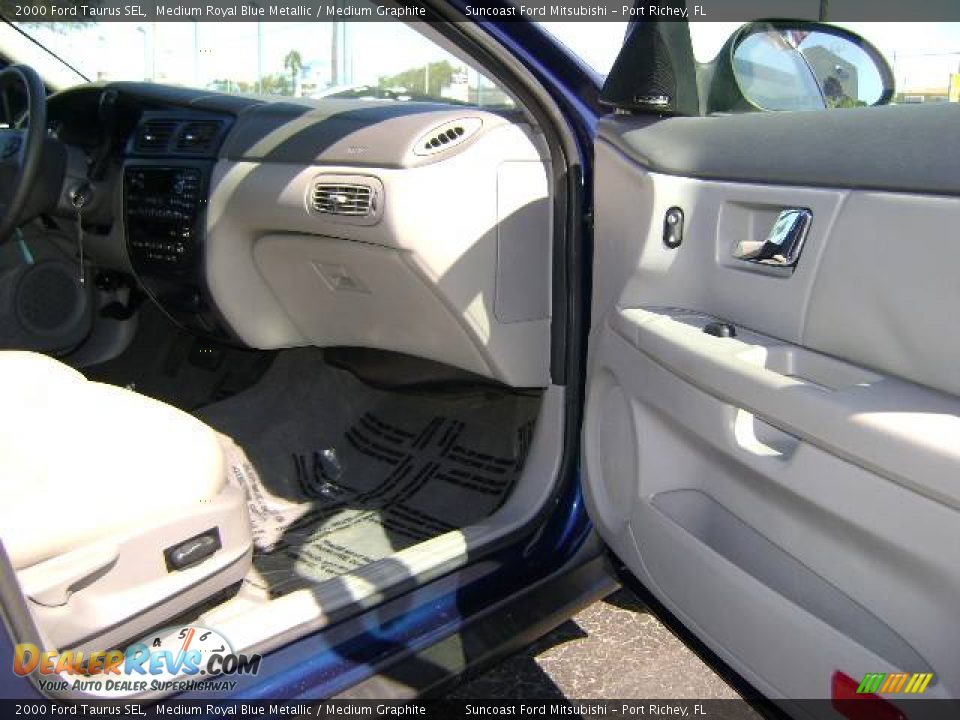2000 Ford Taurus SEL Medium Royal Blue Metallic / Medium Graphite Photo #19