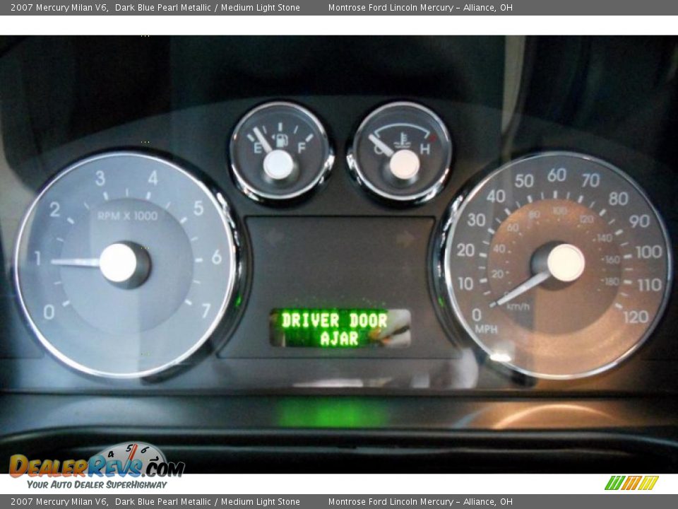 2007 Mercury Milan V6 Gauges Photo #9