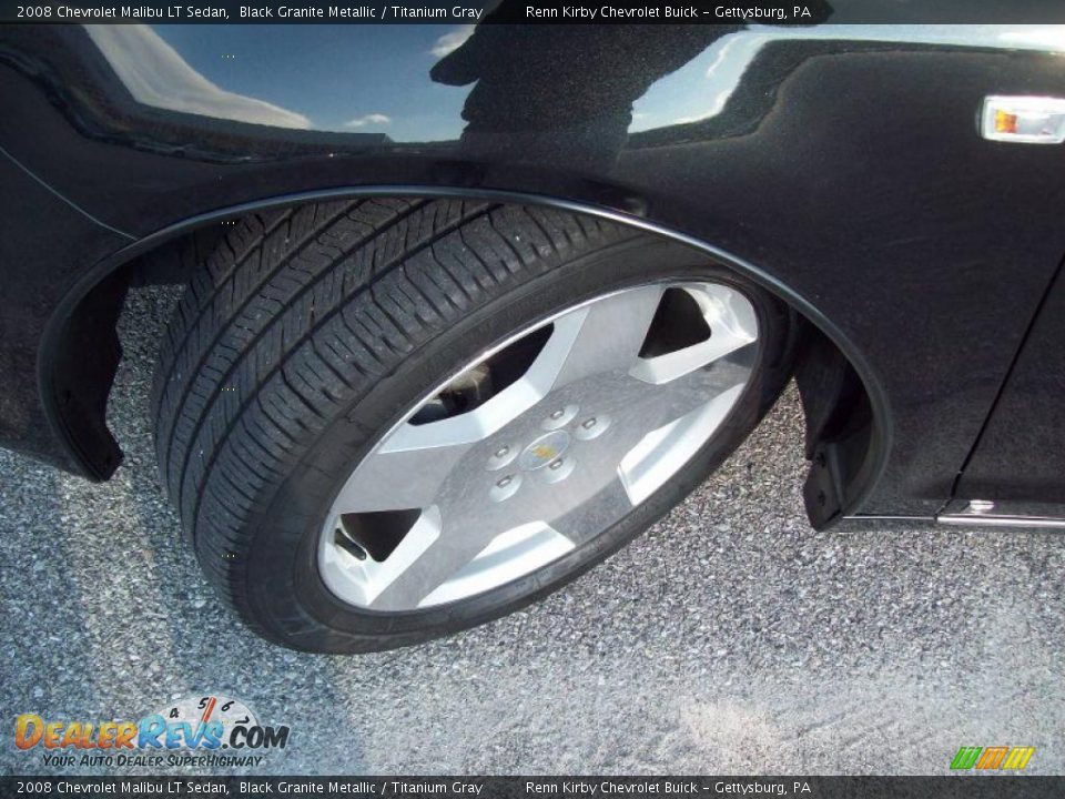 2008 Chevrolet Malibu LT Sedan Black Granite Metallic / Titanium Gray Photo #4