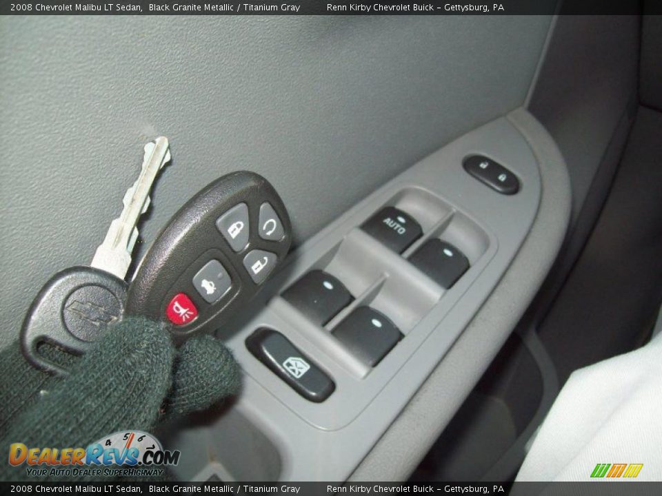 2008 Chevrolet Malibu LT Sedan Black Granite Metallic / Titanium Gray Photo #6