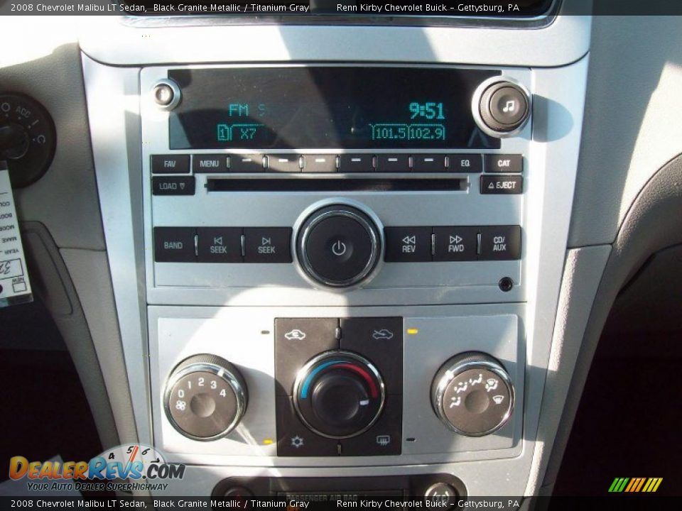 2008 Chevrolet Malibu LT Sedan Black Granite Metallic / Titanium Gray Photo #7