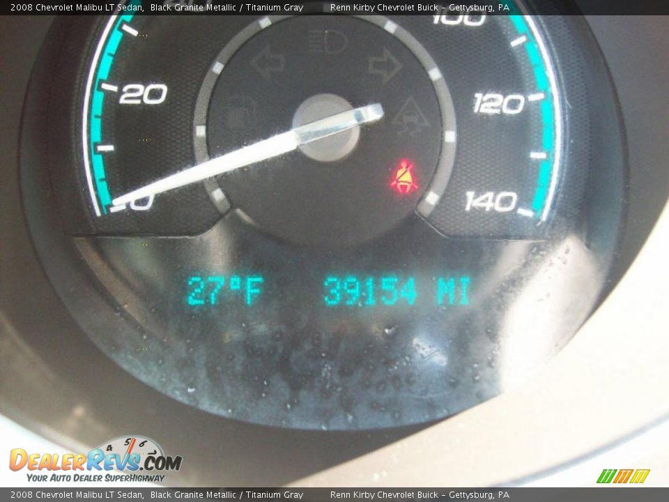 2008 Chevrolet Malibu LT Sedan Black Granite Metallic / Titanium Gray Photo #8