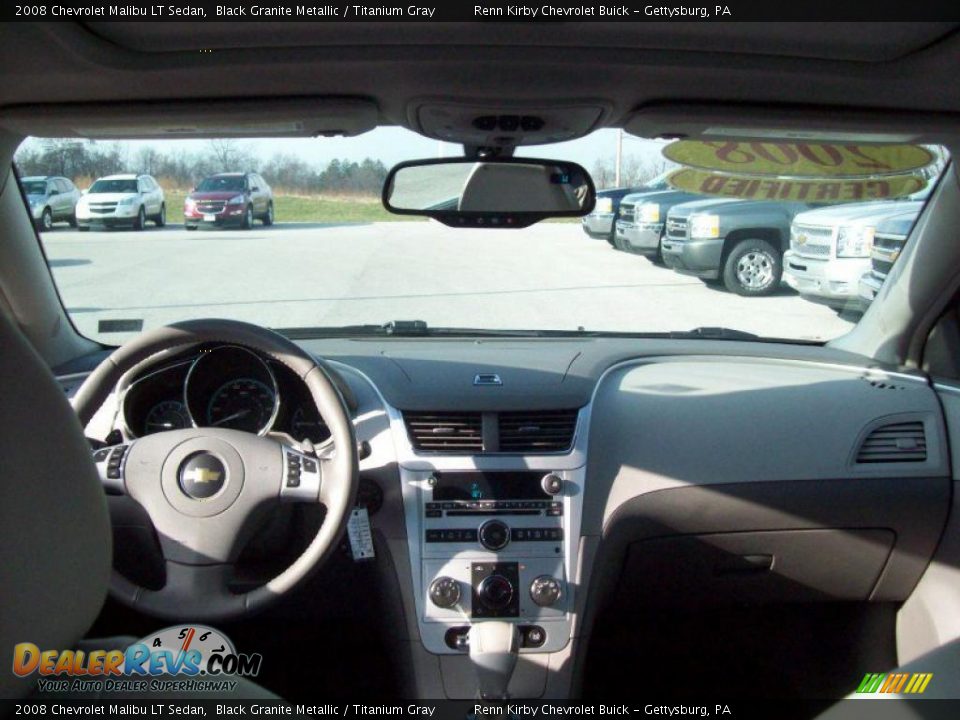 2008 Chevrolet Malibu LT Sedan Black Granite Metallic / Titanium Gray Photo #9