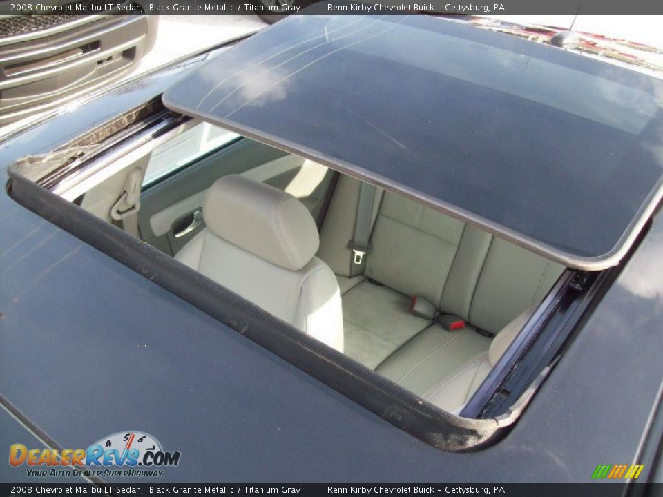 2008 Chevrolet Malibu LT Sedan Black Granite Metallic / Titanium Gray Photo #10