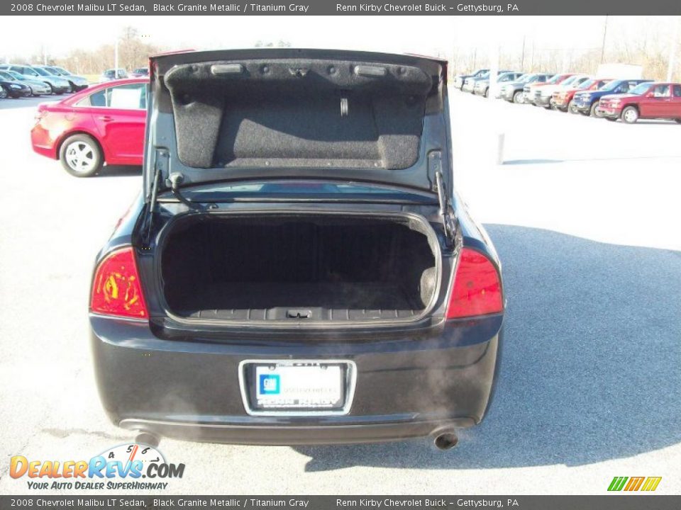 2008 Chevrolet Malibu LT Sedan Black Granite Metallic / Titanium Gray Photo #16