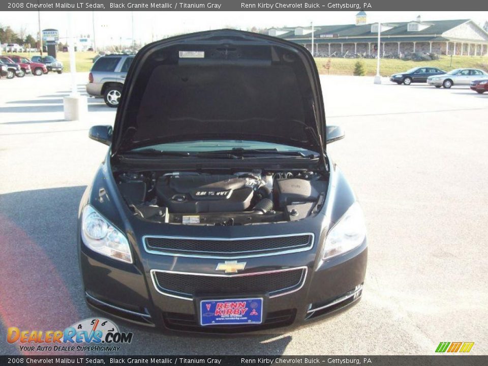 2008 Chevrolet Malibu LT Sedan Black Granite Metallic / Titanium Gray Photo #18
