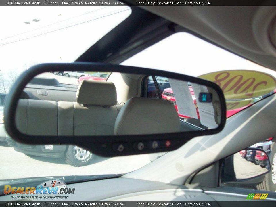 2008 Chevrolet Malibu LT Sedan Black Granite Metallic / Titanium Gray Photo #24
