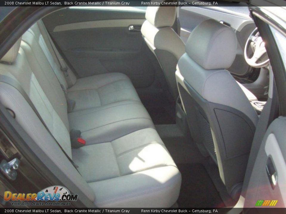 2008 Chevrolet Malibu LT Sedan Black Granite Metallic / Titanium Gray Photo #27