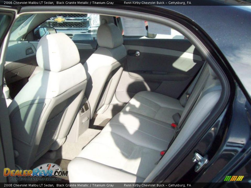 2008 Chevrolet Malibu LT Sedan Black Granite Metallic / Titanium Gray Photo #28