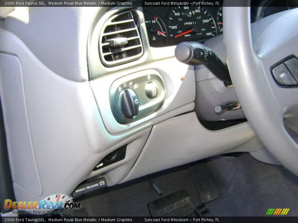 2000 Ford Taurus SEL Medium Royal Blue Metallic / Medium Graphite Photo #29