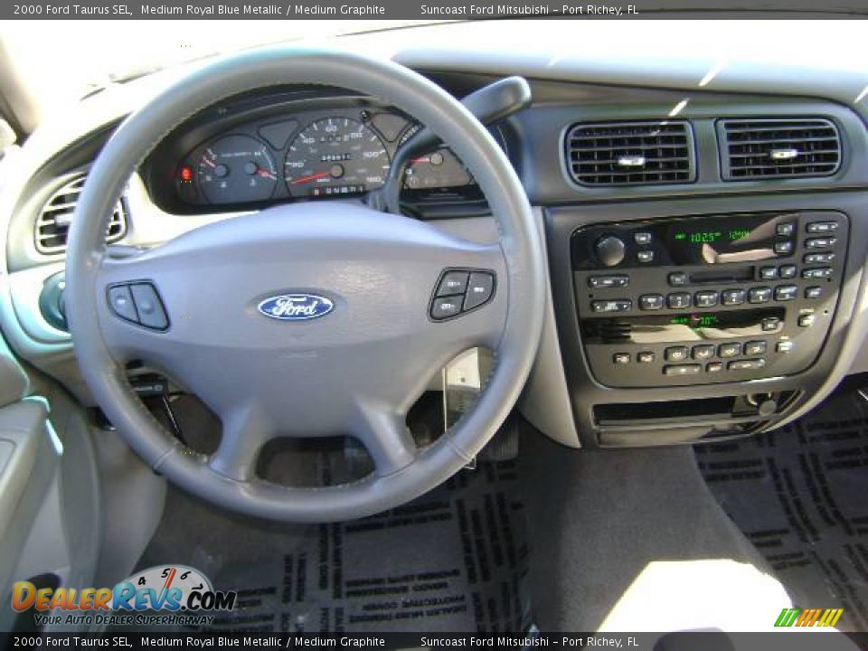 2000 Ford Taurus SEL Medium Royal Blue Metallic / Medium Graphite Photo #30