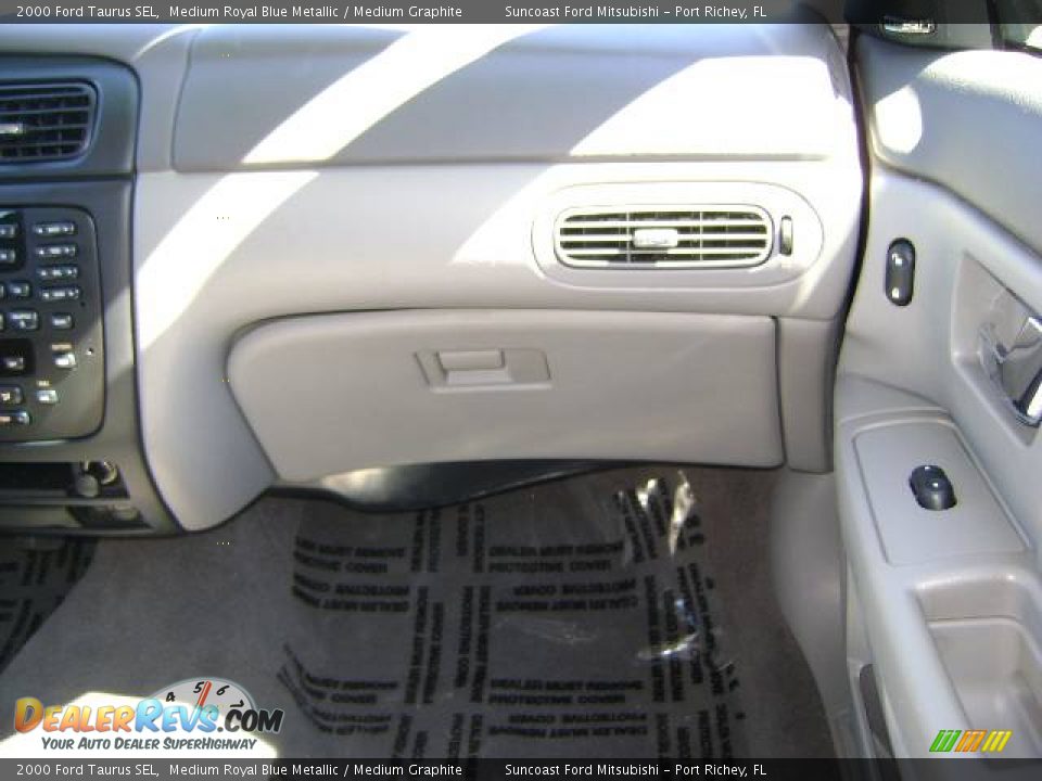 2000 Ford Taurus SEL Medium Royal Blue Metallic / Medium Graphite Photo #31
