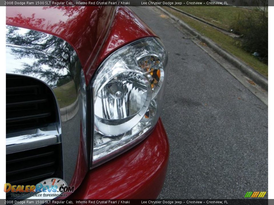 2008 Dodge Ram 1500 SLT Regular Cab Inferno Red Crystal Pearl / Khaki Photo #9