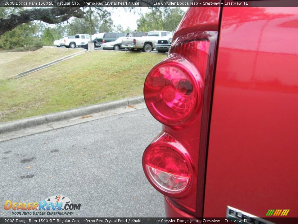 2008 Dodge Ram 1500 SLT Regular Cab Inferno Red Crystal Pearl / Khaki Photo #10
