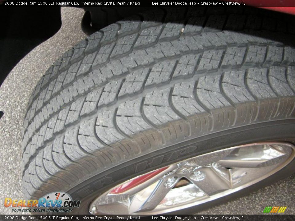 2008 Dodge Ram 1500 SLT Regular Cab Inferno Red Crystal Pearl / Khaki Photo #12