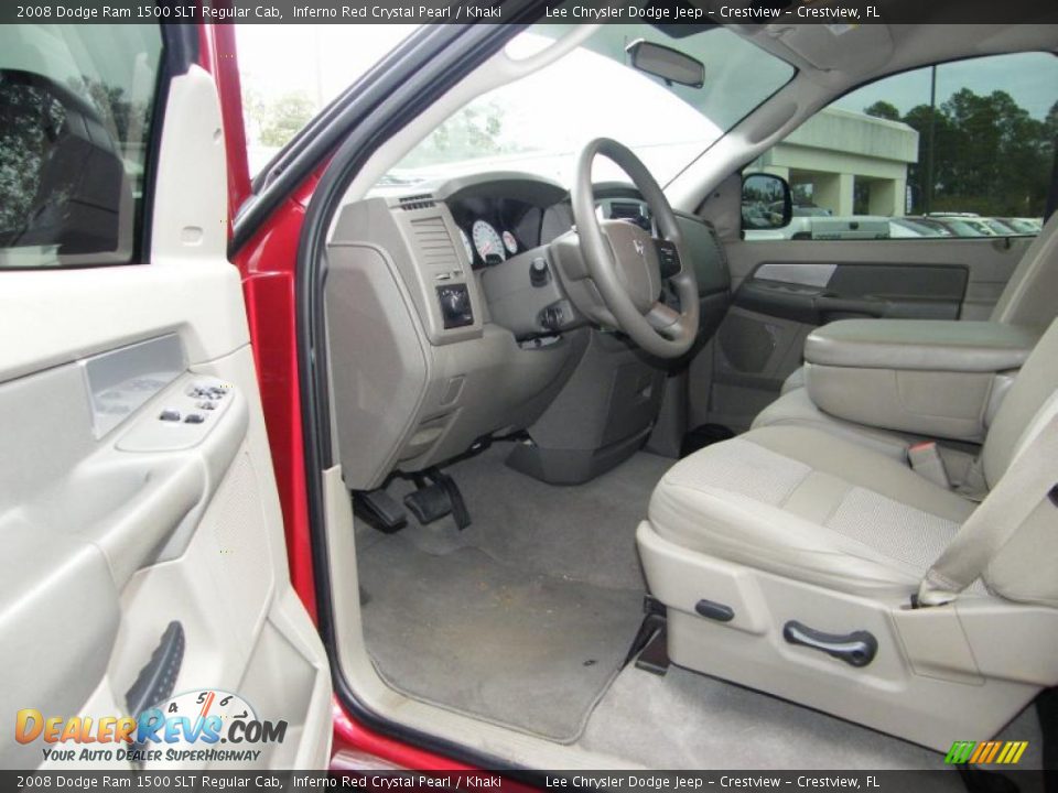 Khaki Interior - 2008 Dodge Ram 1500 SLT Regular Cab Photo #13