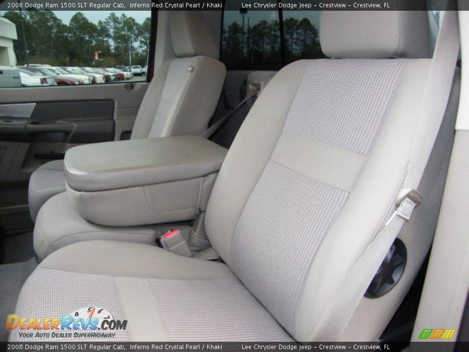Khaki Interior - 2008 Dodge Ram 1500 SLT Regular Cab Photo #14