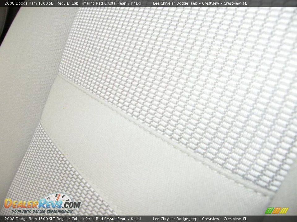 2008 Dodge Ram 1500 SLT Regular Cab Inferno Red Crystal Pearl / Khaki Photo #15