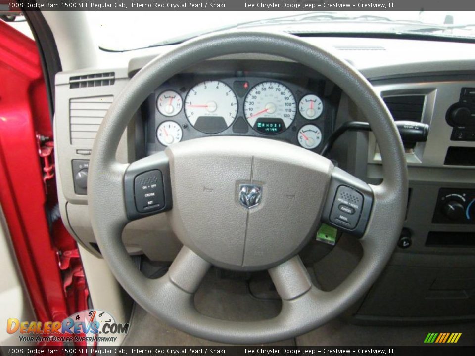 2008 Dodge Ram 1500 SLT Regular Cab Steering Wheel Photo #18