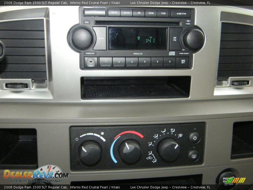 2008 Dodge Ram 1500 SLT Regular Cab Inferno Red Crystal Pearl / Khaki Photo #19