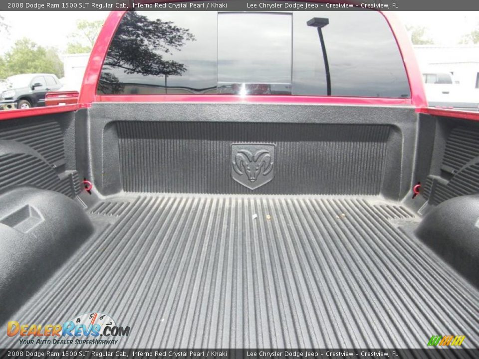 2008 Dodge Ram 1500 SLT Regular Cab Inferno Red Crystal Pearl / Khaki Photo #20