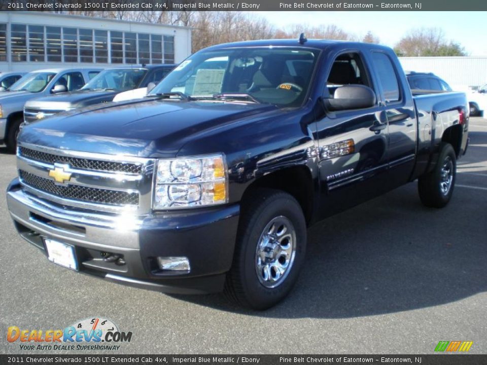 2011 Chevrolet Silverado 1500 LT Extended Cab 4x4 Imperial Blue Metallic / Ebony Photo #1