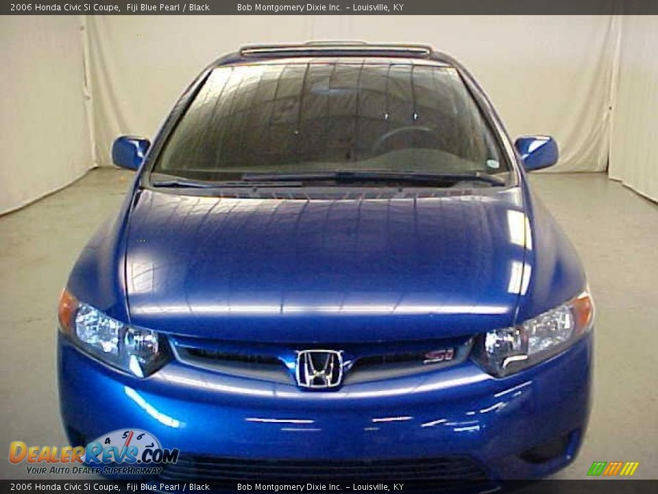 2006 Honda Civic Si Coupe Fiji Blue Pearl / Black Photo #2