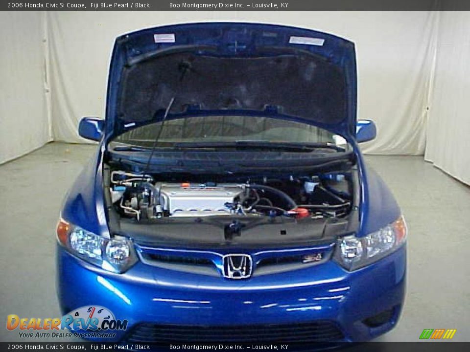 2006 Honda Civic Si Coupe Fiji Blue Pearl / Black Photo #4