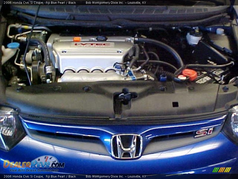 2006 Honda Civic Si Coupe Fiji Blue Pearl / Black Photo #5