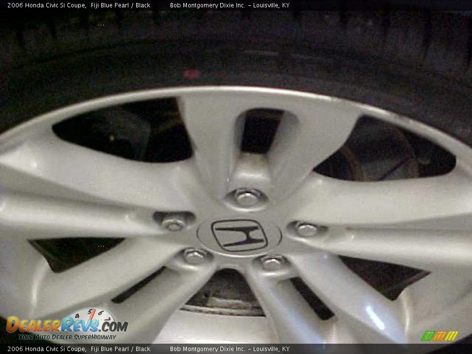 2006 Honda Civic Si Coupe Fiji Blue Pearl / Black Photo #7