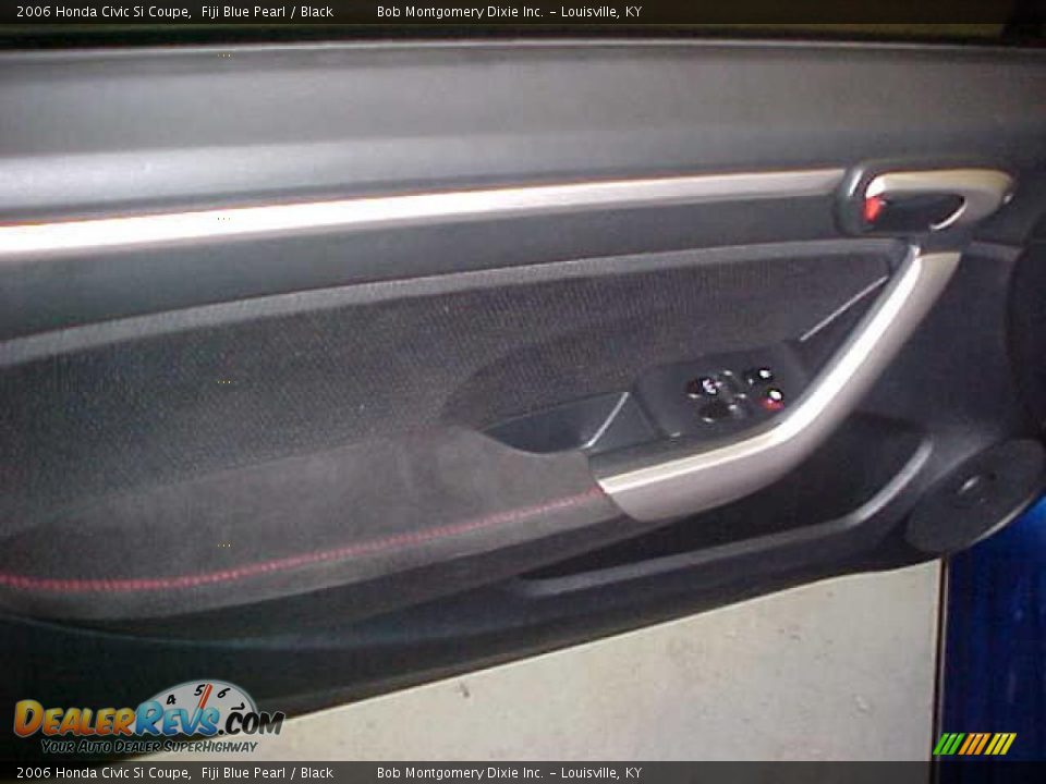 2006 Honda Civic Si Coupe Fiji Blue Pearl / Black Photo #8
