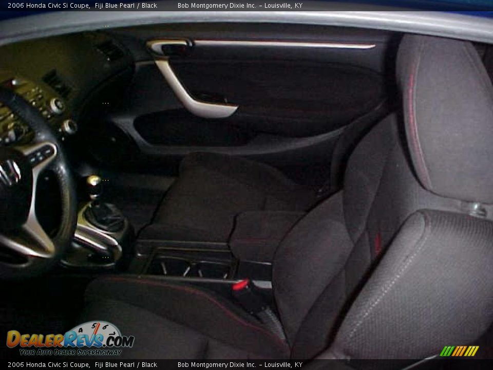 2006 Honda Civic Si Coupe Fiji Blue Pearl / Black Photo #10