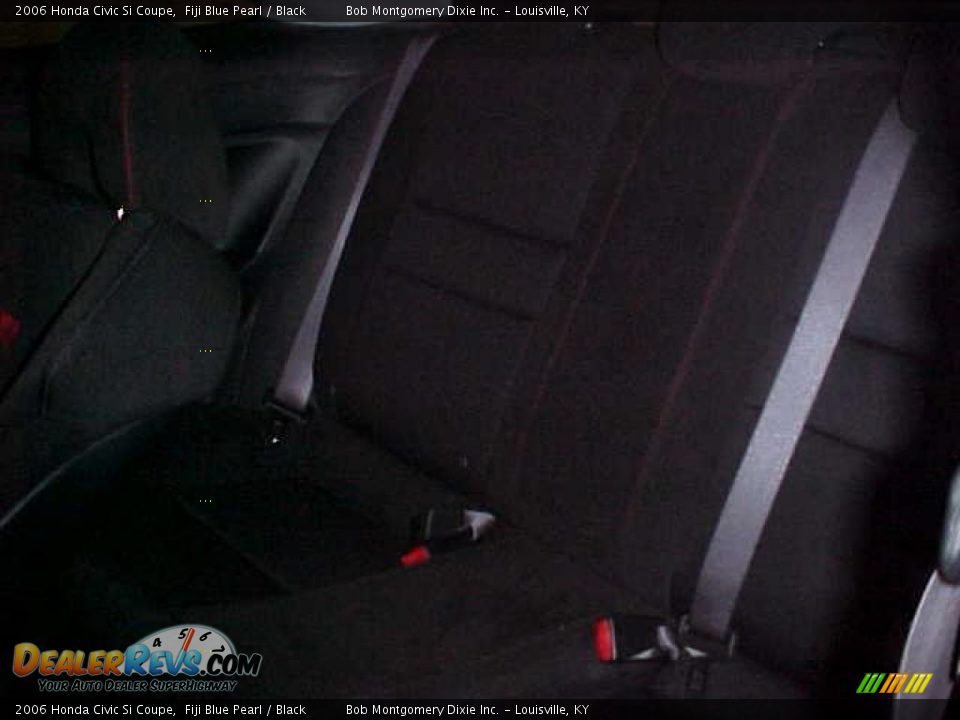 2006 Honda Civic Si Coupe Fiji Blue Pearl / Black Photo #11
