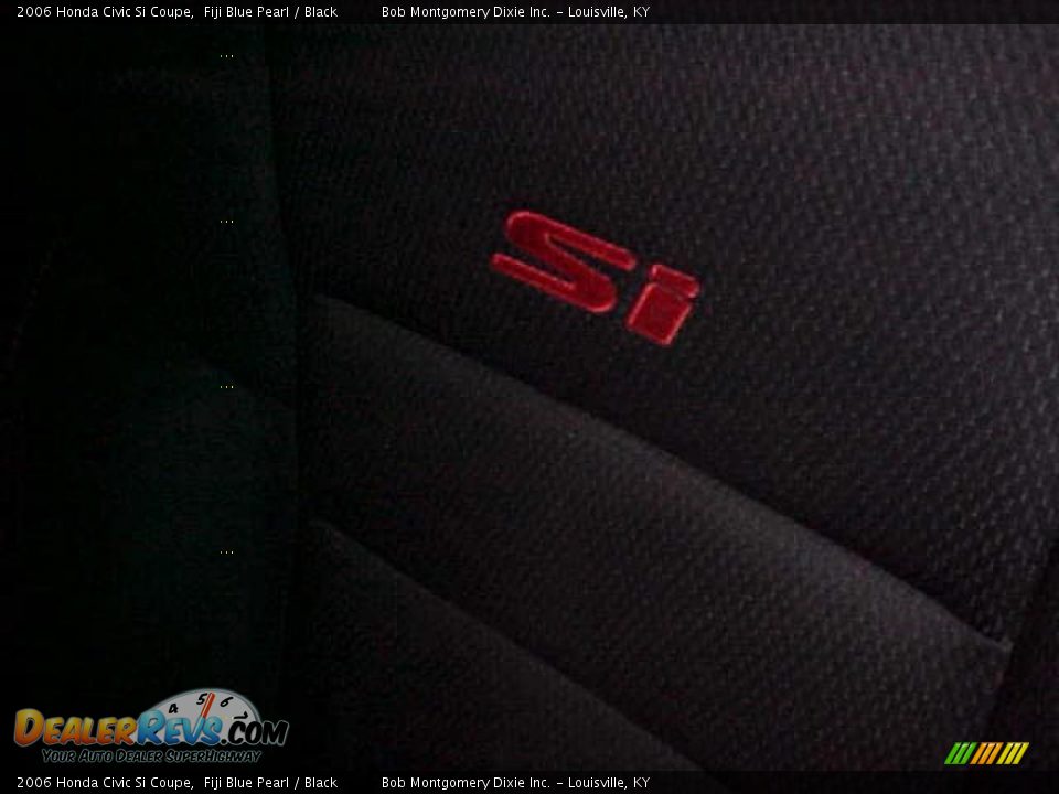 2006 Honda Civic Si Coupe Fiji Blue Pearl / Black Photo #12